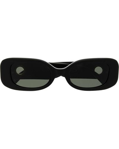 Linda Farrow Lola Rectangle-frame Sunglasses - Black