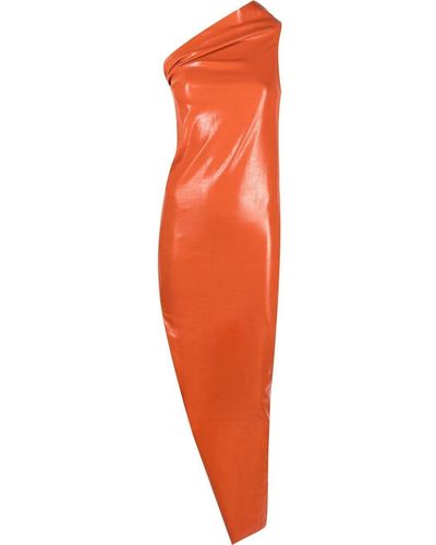 Rick Owens Athena One-shoulder Dress - Orange