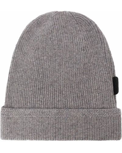 Tom Ford Ribbed Knit Cashmere Beanie - Gray