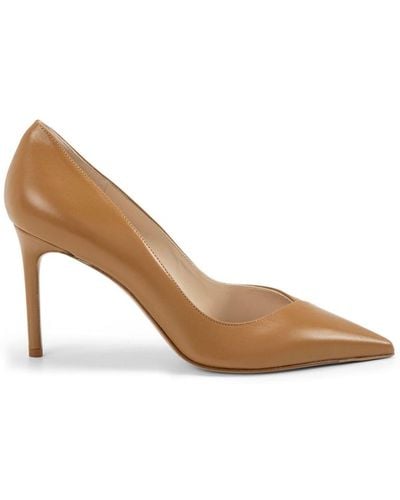 Alexandre Birman Pamela 85mm Leather Court Shoes - Brown