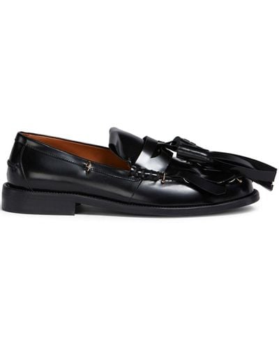 Marni Bambi Tasselled Leather Loafers - Black