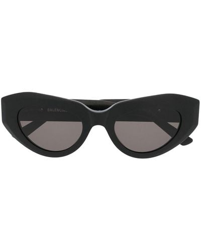 Balenciaga Gafas de sol con montura oval - Negro