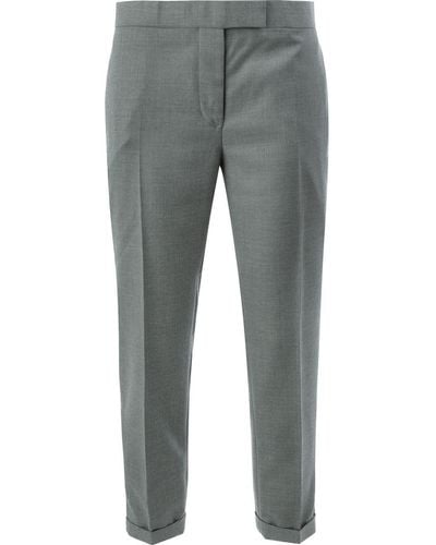 Thom Browne Mid-rise Tailored Trousers - Grey