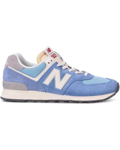 New Balance 574 Sneakers aus Wildleder - Blau