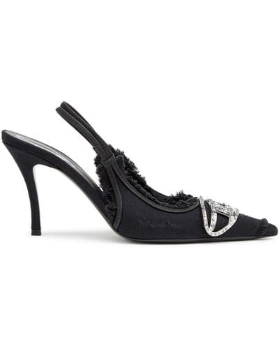 DIESEL D-Venus Sb-Slingback Court Shoes - Black
