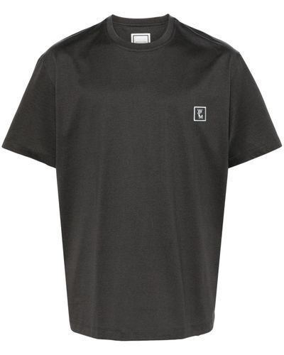 WOOYOUNGMI Camiseta con logo bordado - Negro