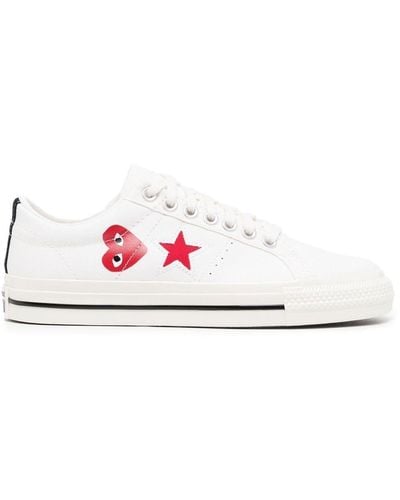 COMME DES GARÇONS PLAY Sneakers One Star - Bianco