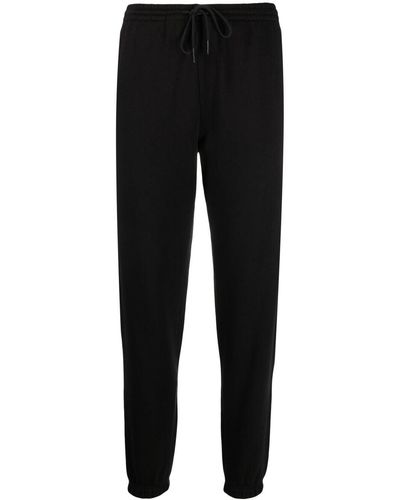 Vince Cotton Tapered Track Trousers - Black