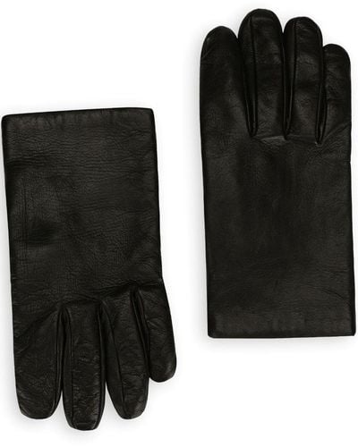 Dolce & Gabbana Handschuhe aus Leder - Schwarz
