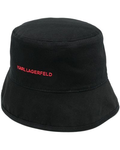 Karl Lagerfeld K/archive リバーシブル バケットハット - ブラック