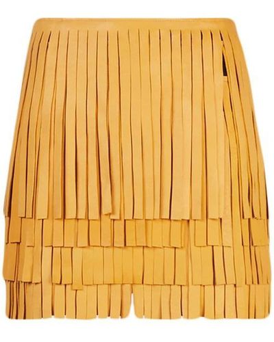 RTA Marcela Mini Skirt - Yellow