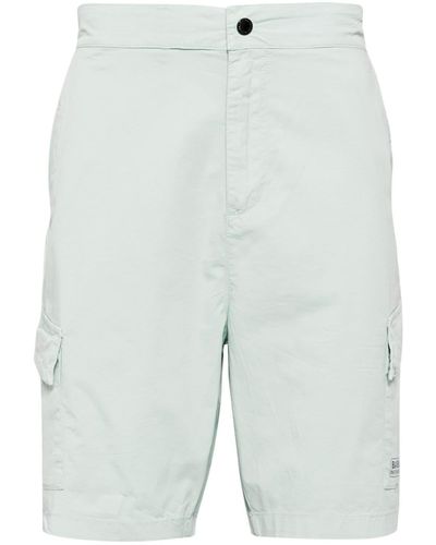 Barbour Logo-embroidered Cargo Shorts - Blue