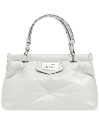 Maison Margiela Glam Slam Leather Tote Bag - White
