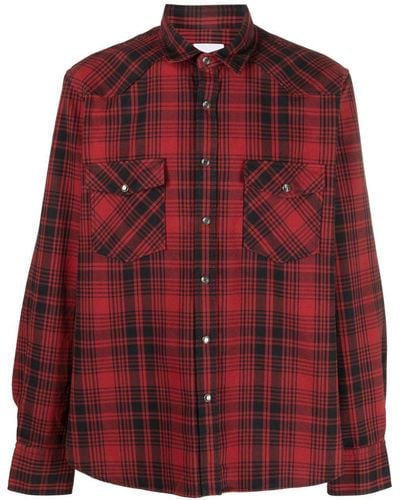 PT Torino Check-pattern Cotton Shirt - Red