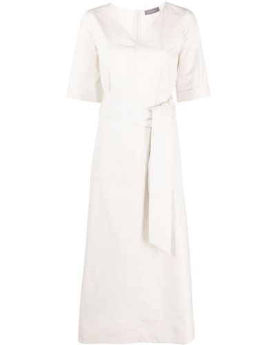 Lorena Antoniazzi Belted Midi Dress - White