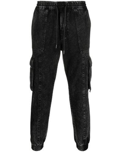 Juun.J Cargo-pocket Tapered Jeans - Black