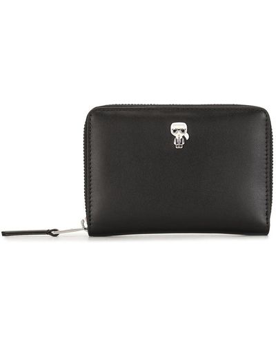 Karl Lagerfeld K/ikonik フラップ財布 - ブラック
