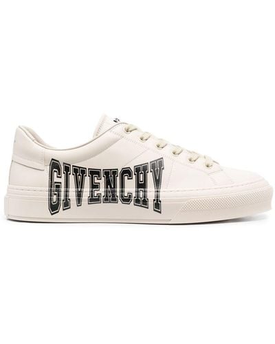 Givenchy Logo-print Leather Trainers - White