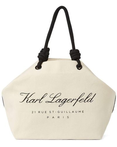 Karl Lagerfeld Hotel Karl ハンドバッグ - ナチュラル