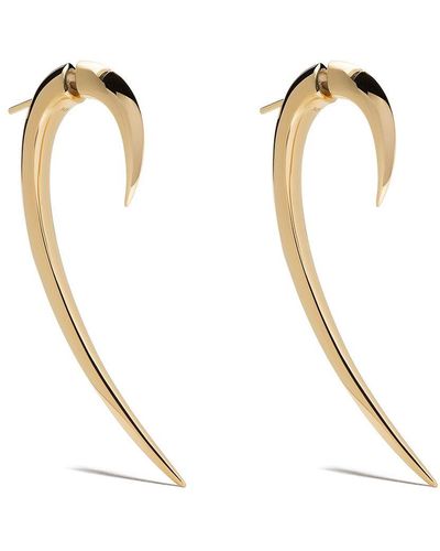 Shaun Leane Große Ohrringe im Haken-Design - Weiß