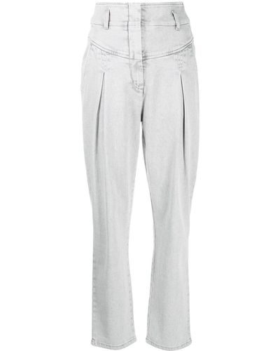 Alberta Ferretti High Waist Jeans - Grijs