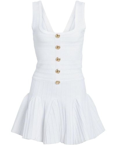 retroféte Brooke Bandage-knit Dress - White