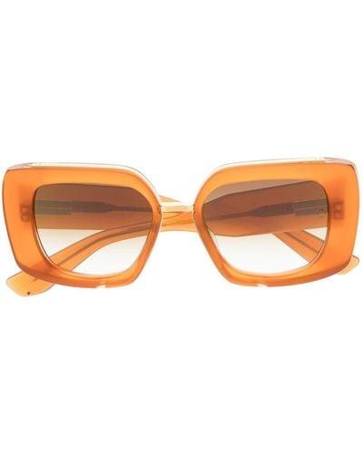 Akoni Virgo Square-frame Sunglasses - Orange
