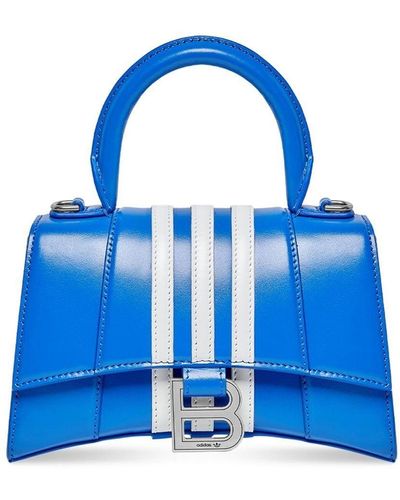 Balenciaga X adidas XS Hourglass Mini-Tasche - Blau