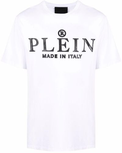 Philipp Plein T-shirt con stampa Made In Italy - Bianco