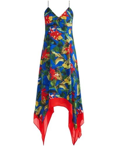 Alice + Olivia Midi-jurk Met Bloemenprint - Rood
