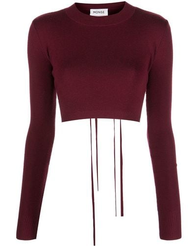 Monse Lace-up Detail Sweatshirt - Red