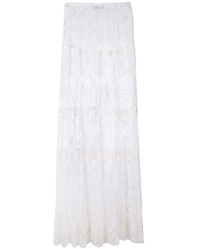 Amir Slama Lace Maxi Skirt - White