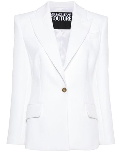Versace Jeans Couture Fitted Single-breasted Blazer - White