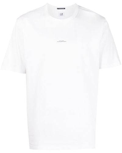 C.P. Company T-Shirt mit Logo-Print - Weiß