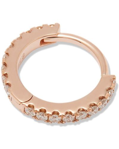 Maria Tash 18kt Rose Gold Eternity Diamond Pave Single Earring - Pink