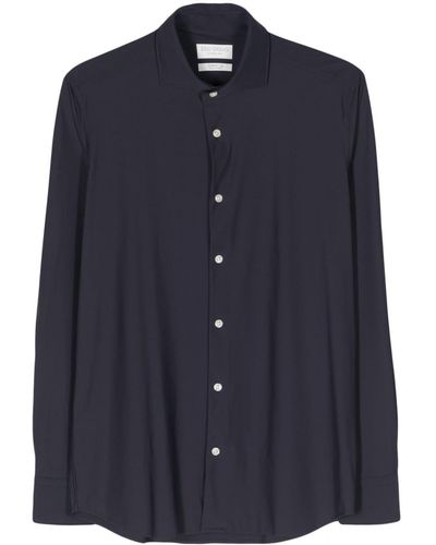 Dell'Oglio Classic-collar Buttoned Shirt - Blue