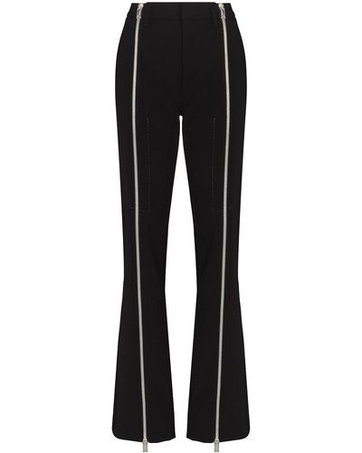 Bottega Veneta Zip-detail High-rise Pants - Black