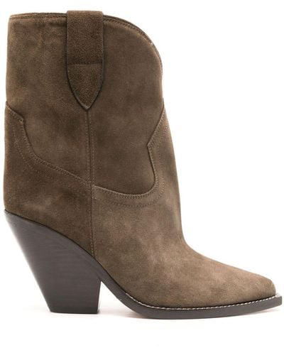 Isabel Marant Leyane High Ankle Boots - Brown