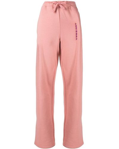 Y. Project Pantaloni sportivi oversize con ricamo - Rosa