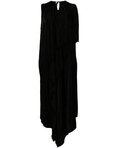 Uma Wang Draped Sleeveless Dress - Black