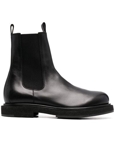 Officine Creative Tonal Leather Boots - Black