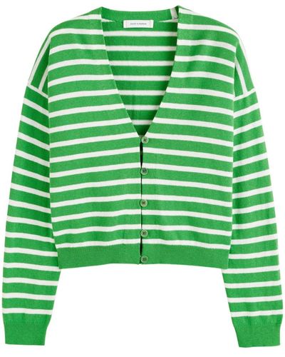 Chinti & Parker Cardigan a righe - Verde