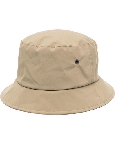 Mackintosh Logo-patch Bucket Hat - Natural