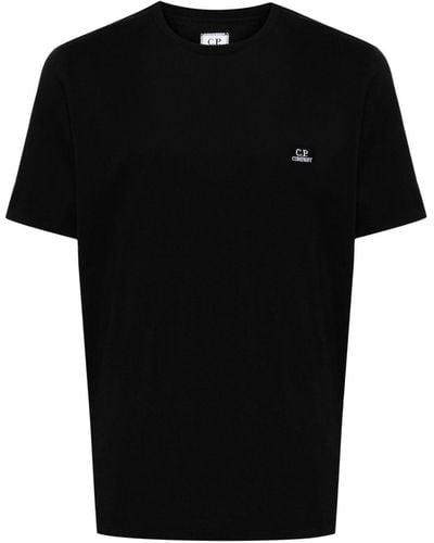 C.P. Company T-shirt en coton à logo brodé - Noir