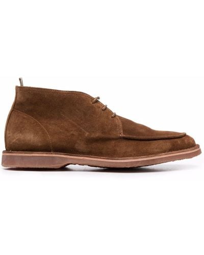 Officine Creative Kent Leather Boots - Brown