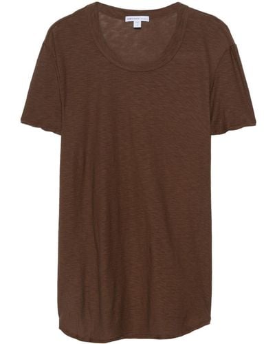 James Perse Short-sleeve Cotton T-shirt - Brown