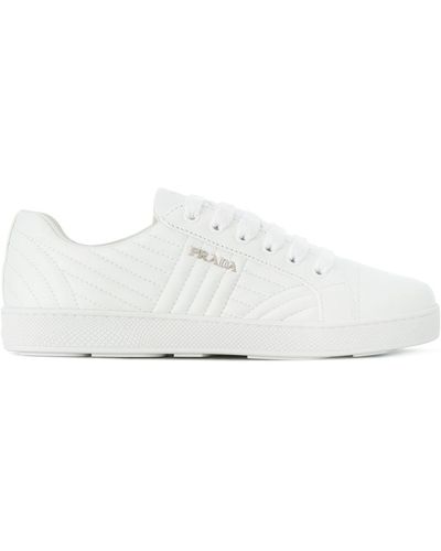 Prada Quilted Low-top Trainers - White