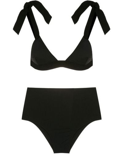 Clube Bossa Loreta Tie-fastening Bikini Top - Black