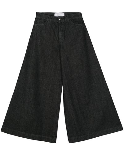 Societe Anonyme Jeans mit weitem Bein - Schwarz