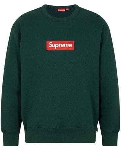 Supreme Sweater Met Logo - Groen